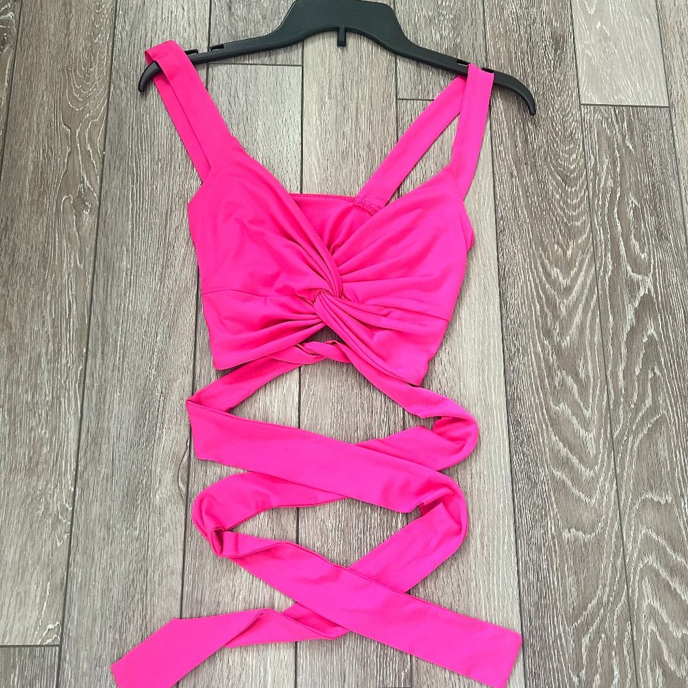 Hot Pink Shein Cropped Tank, Medium